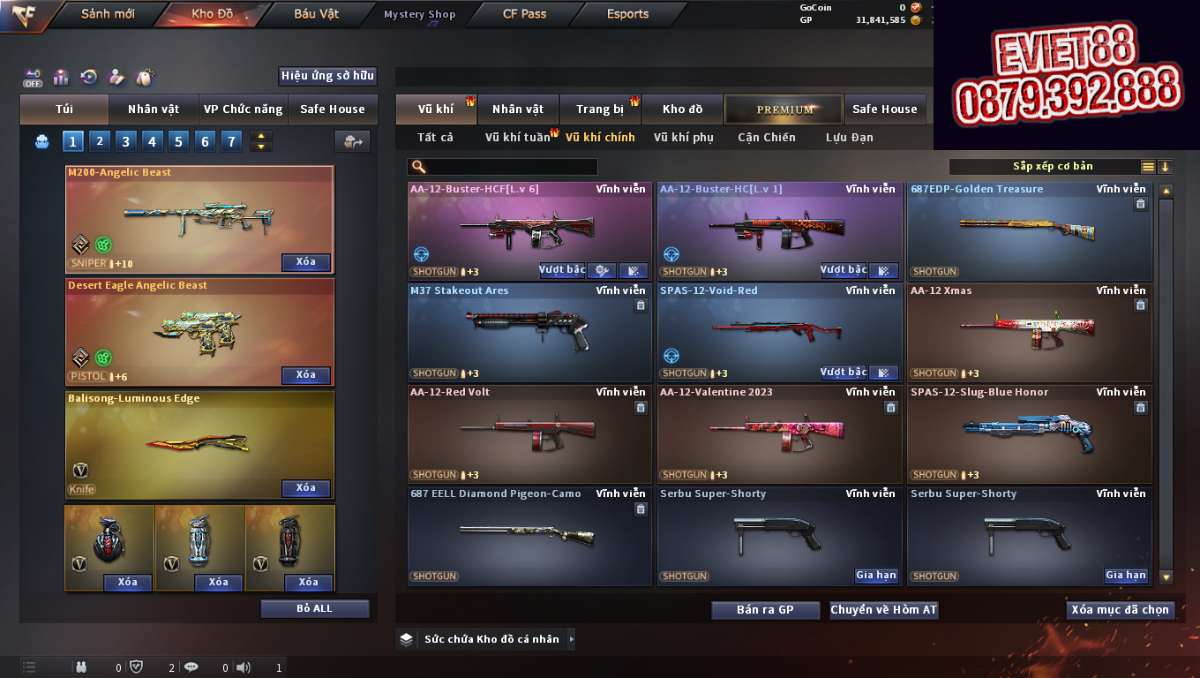 shop acc cf uy tin gia re